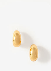 Gold Tone Mini Curve Earrings