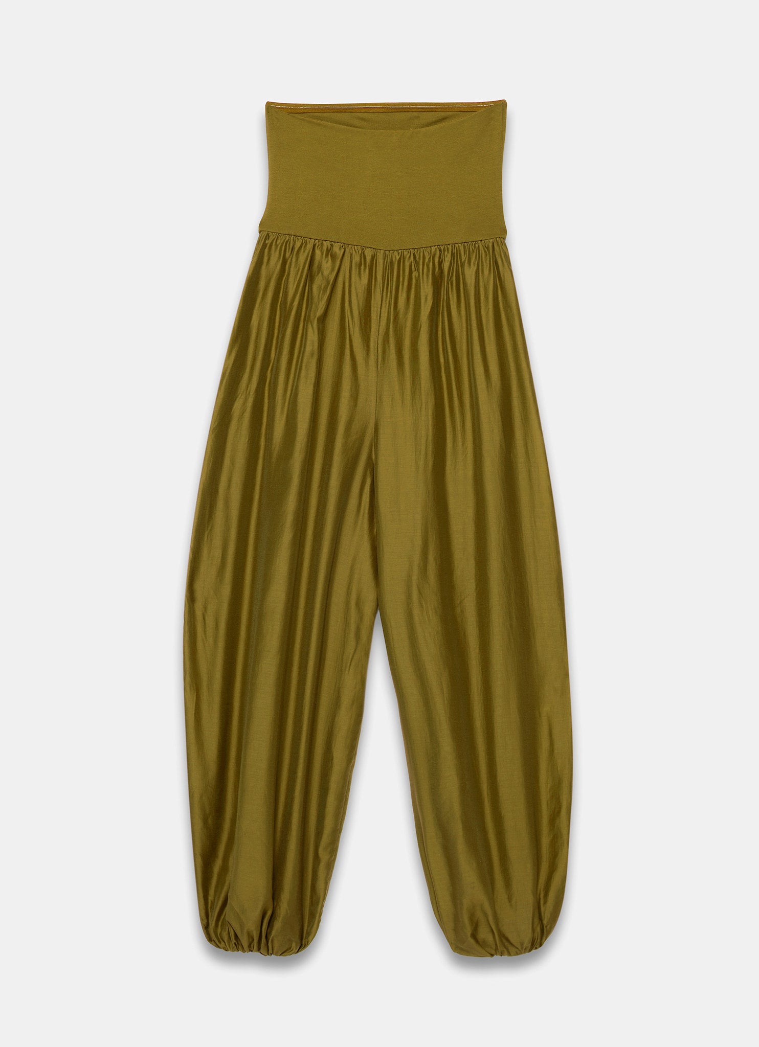 Green Bandeau Balloon Jumpsuit