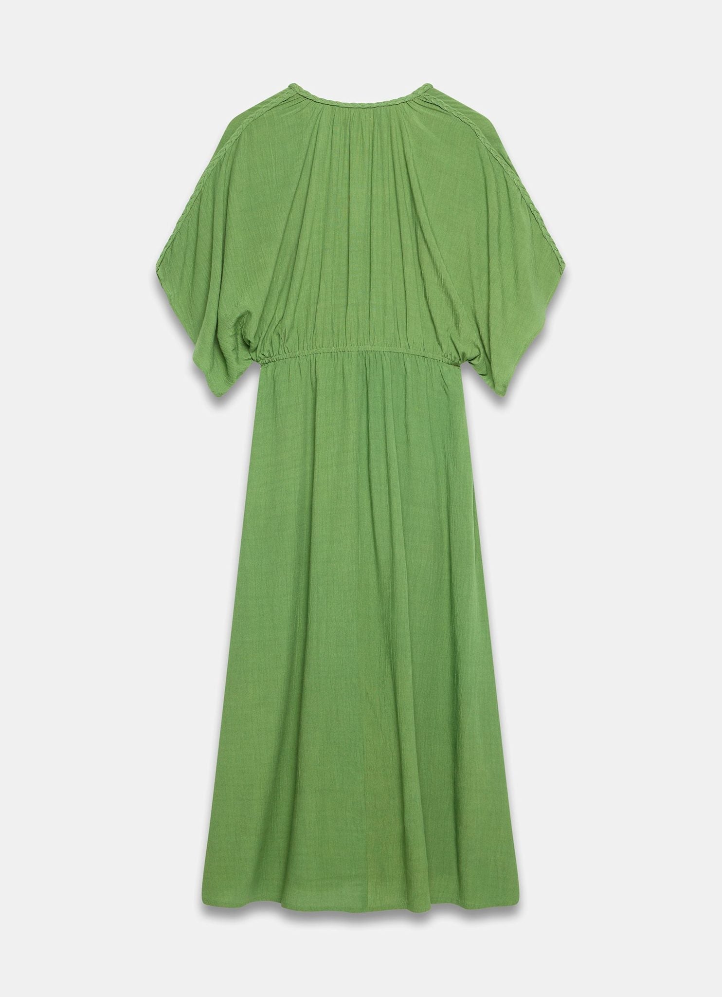 Green Cotton Beach Maxi Dress