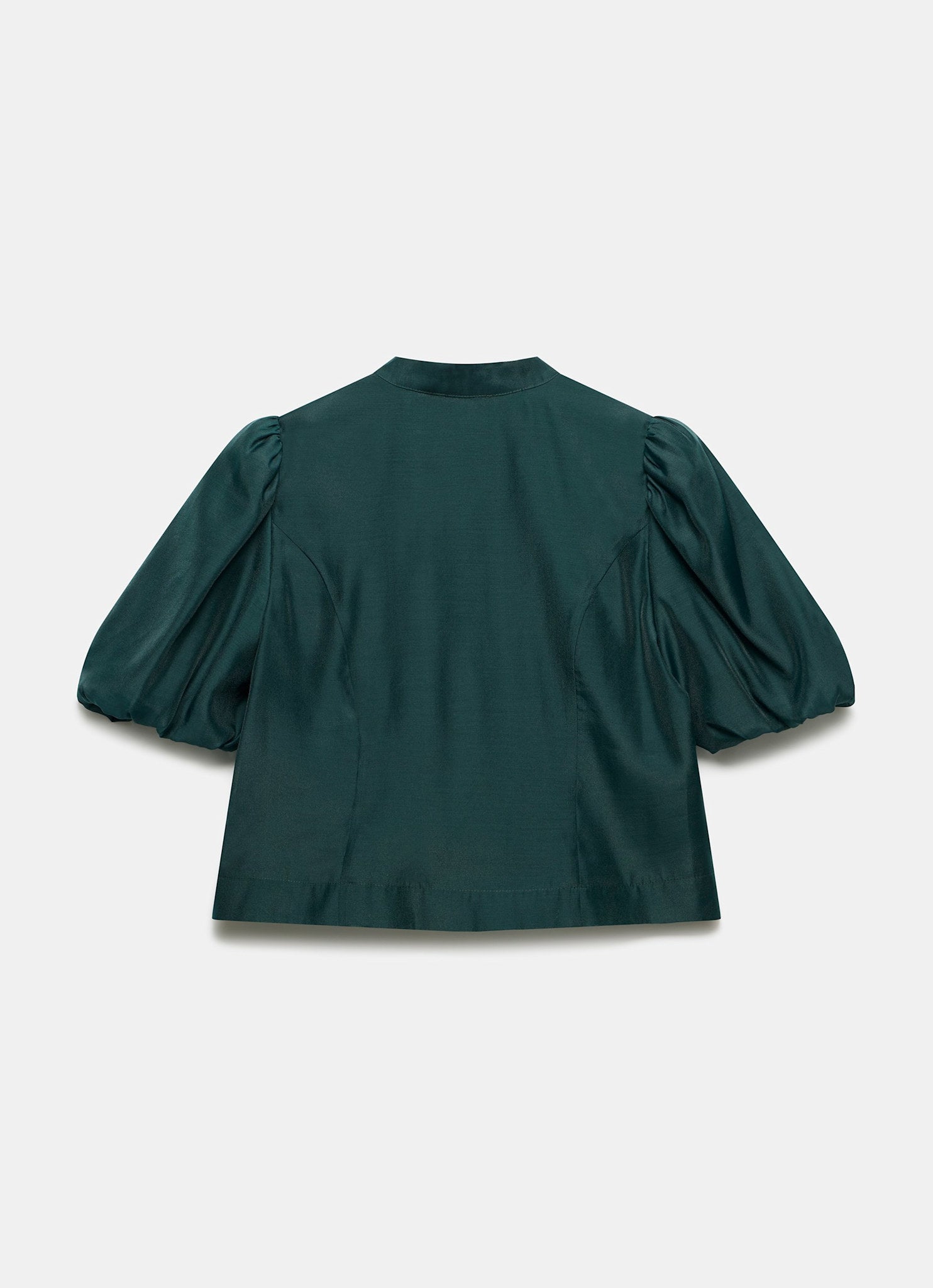 Green Puff Sleeve Top