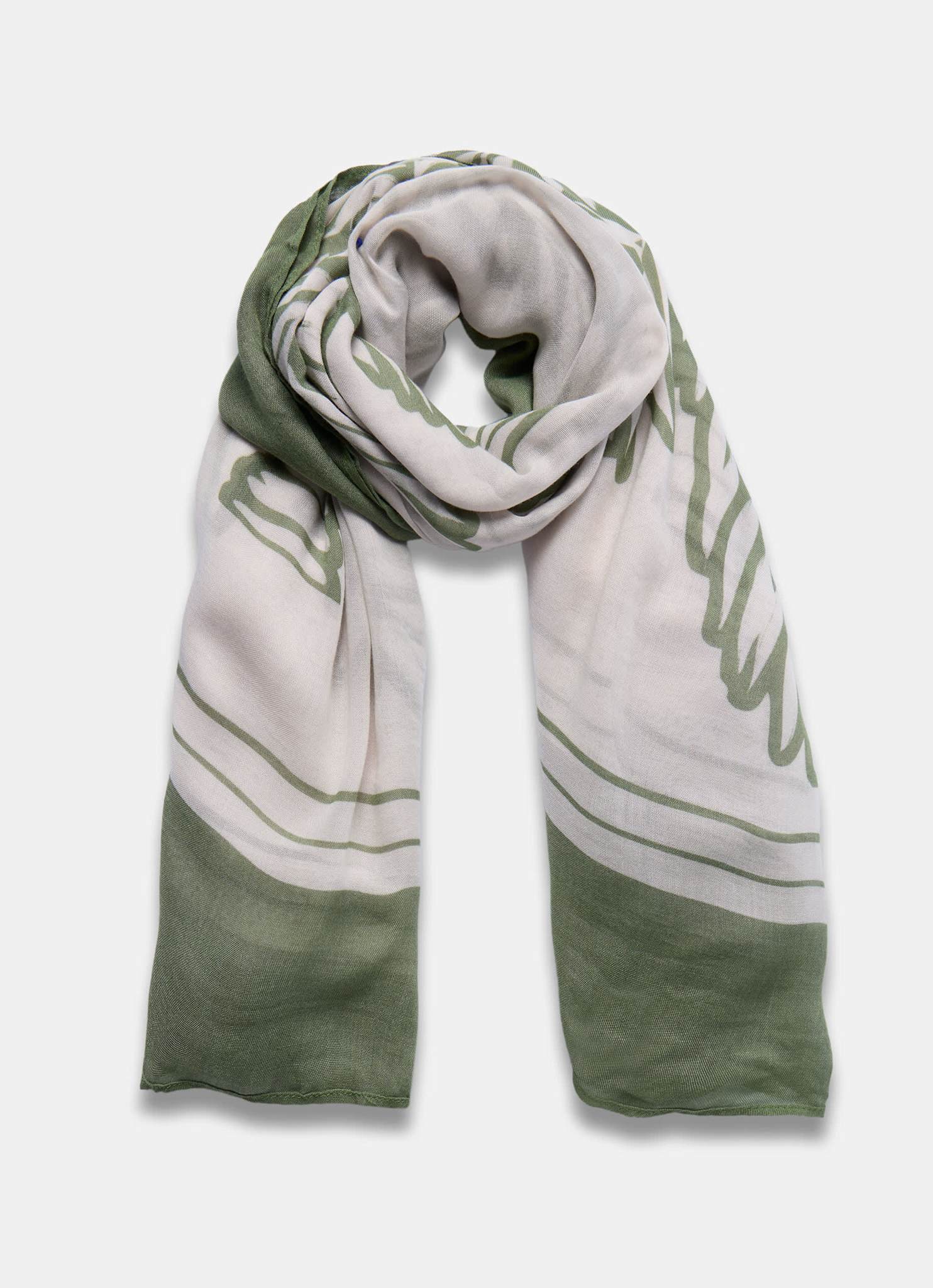 Green Palm Print Sarong