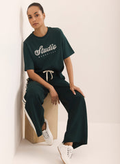 Teal Studio Graphic T Shirt