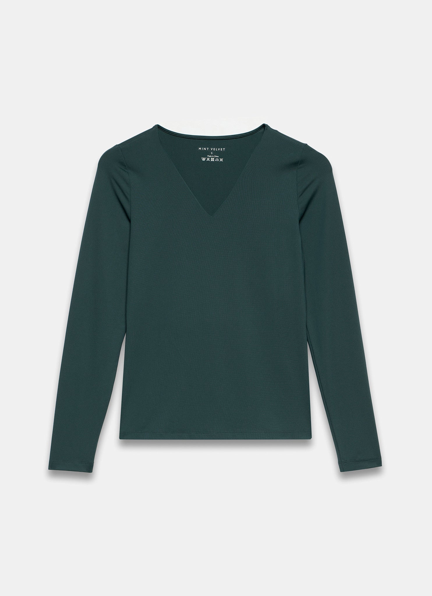 Teal V Neck Layering Top