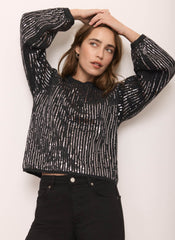 Grey Sequin Embellished Jumper