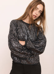 Grey Sequin Embellished Jumper