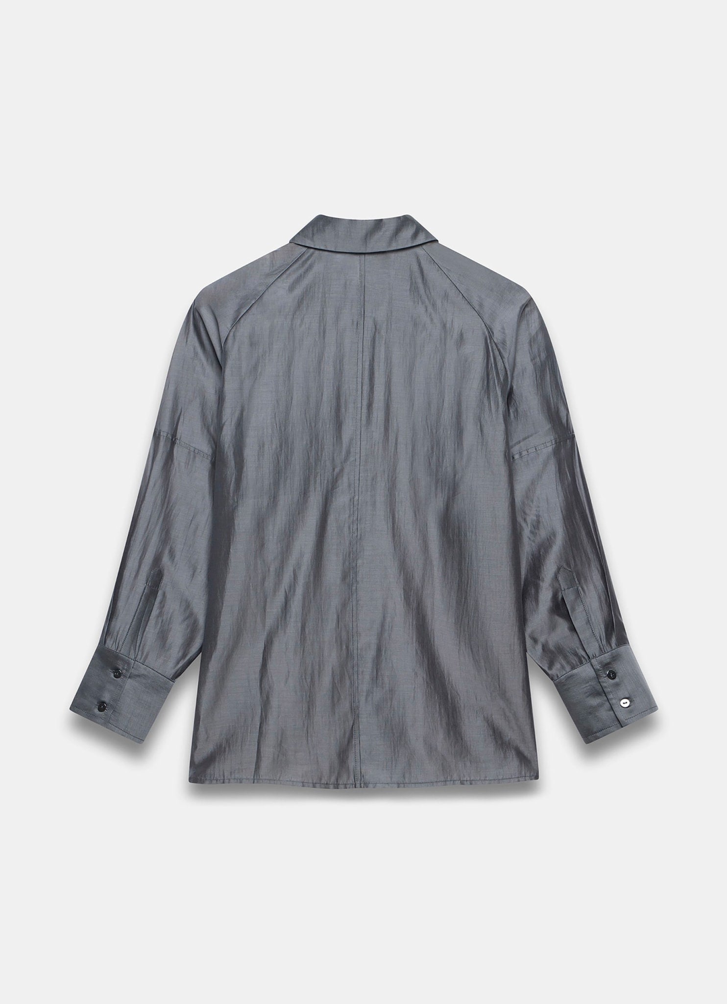 Grey Sheer Long Sleeve Shirt