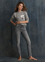 Grey Wash Sculpting Skinny Jeans
