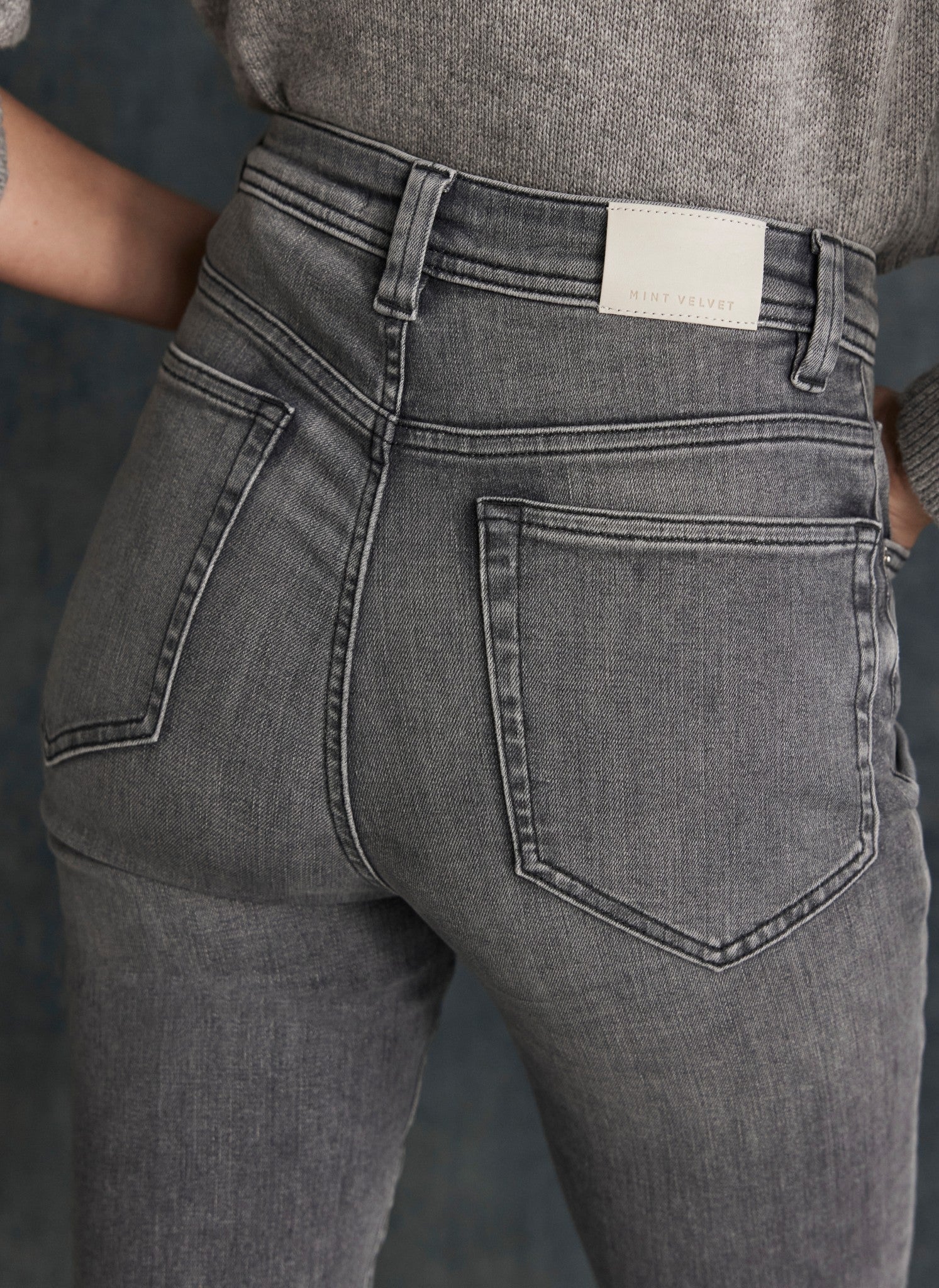 Grey Wash Sculpting Skinny Jeans