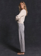Grey Tapered Barrel Leg Jeans