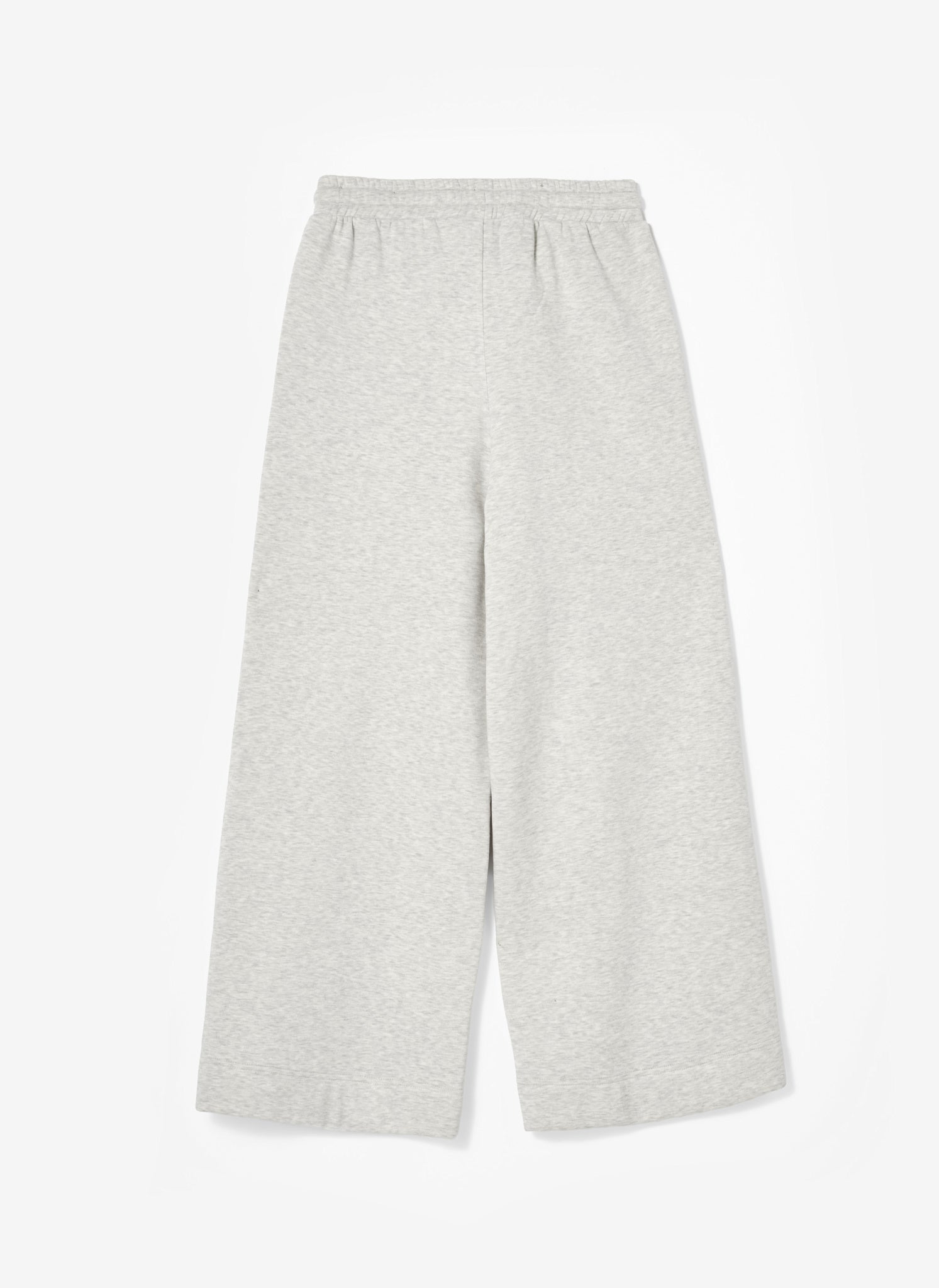 Grey Jersey Wide Leg Joggers
