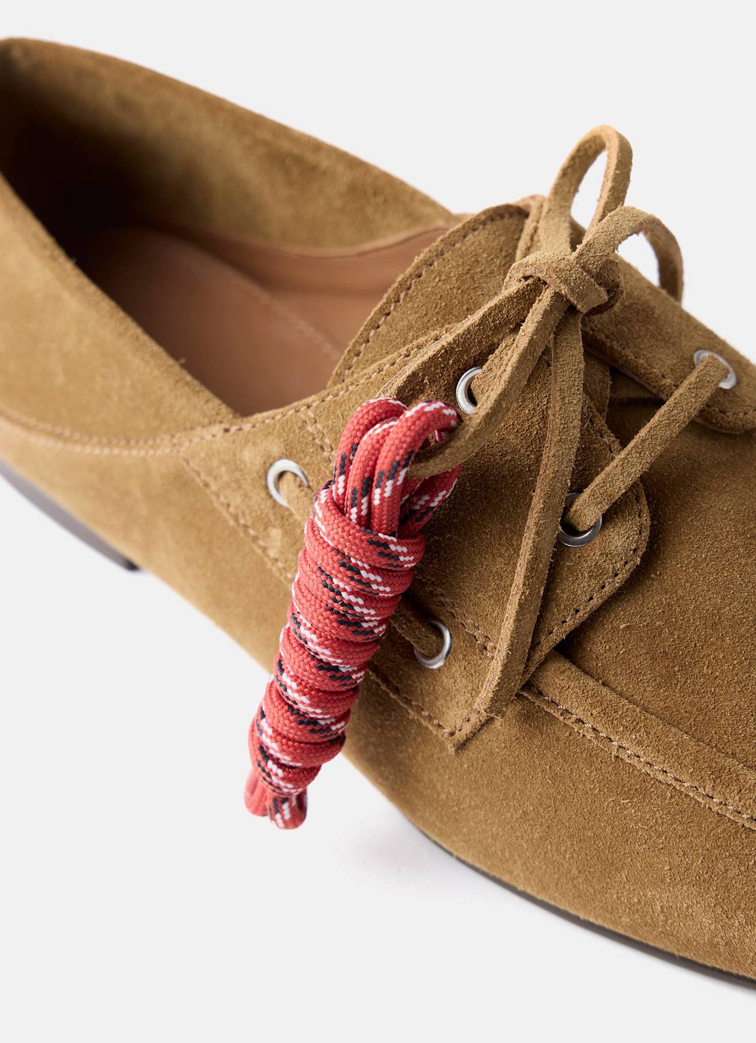 Hallie Neutral Suede Deck Shoes
