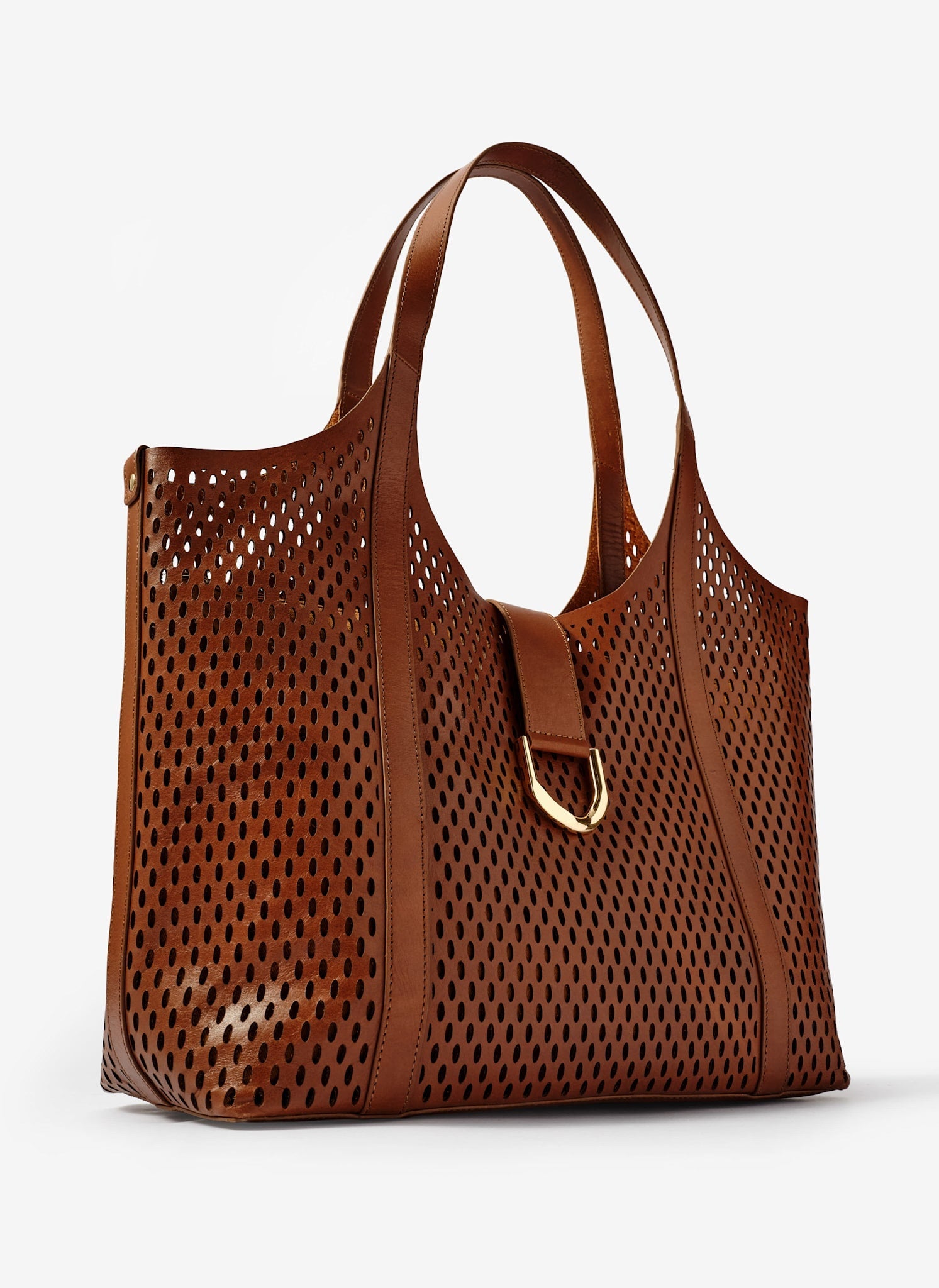 Harlow Tan Leather Tote Bag