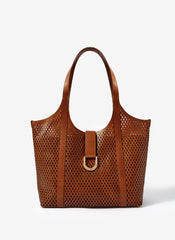 Harlow Tan Leather Tote Bag