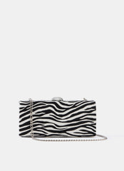 Hope Zebra Print Clutch Bag