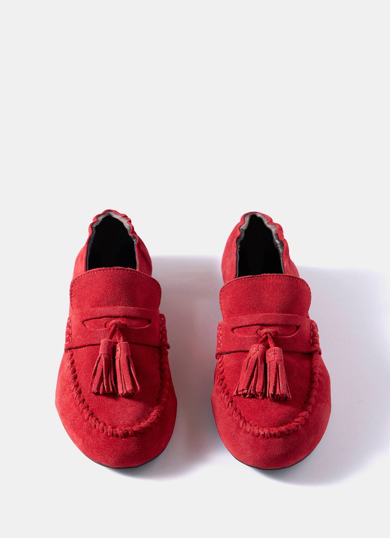 Indie Red Suede Loafers