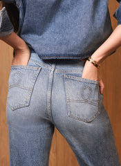 Mid Indigo 70s Flared Jeans