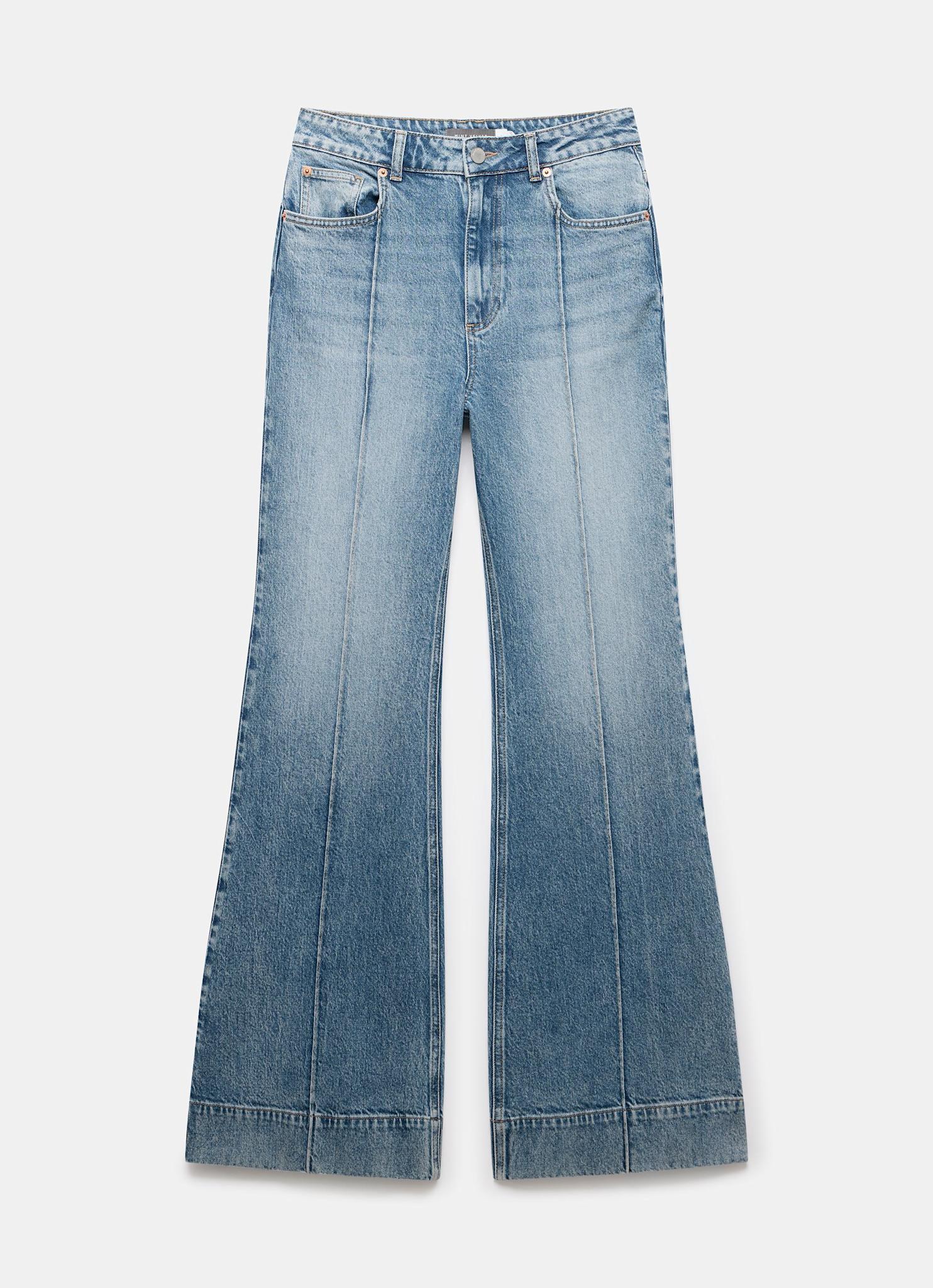 Mid Indigo 70s Flared Jeans