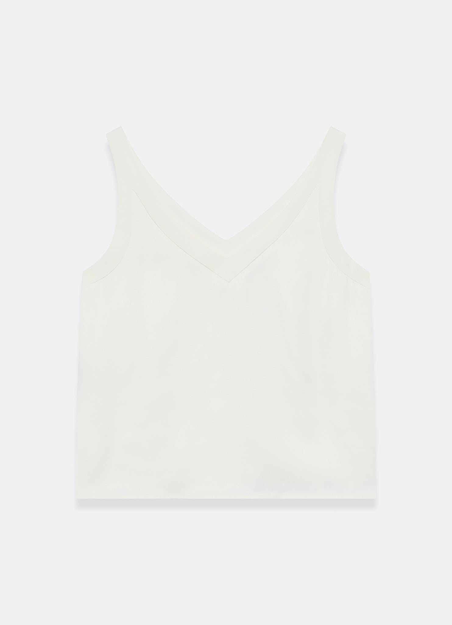White Trim Detail Camisole Top