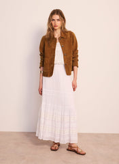White Cotton Maxi Skirt