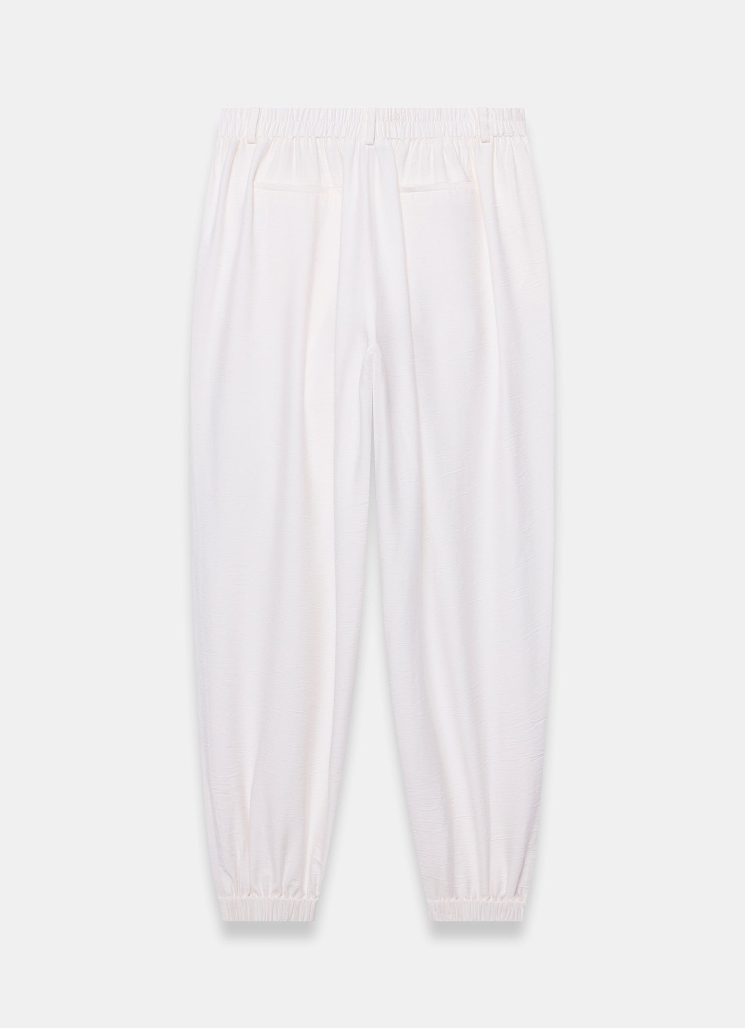 White Soft Balloon Trousers