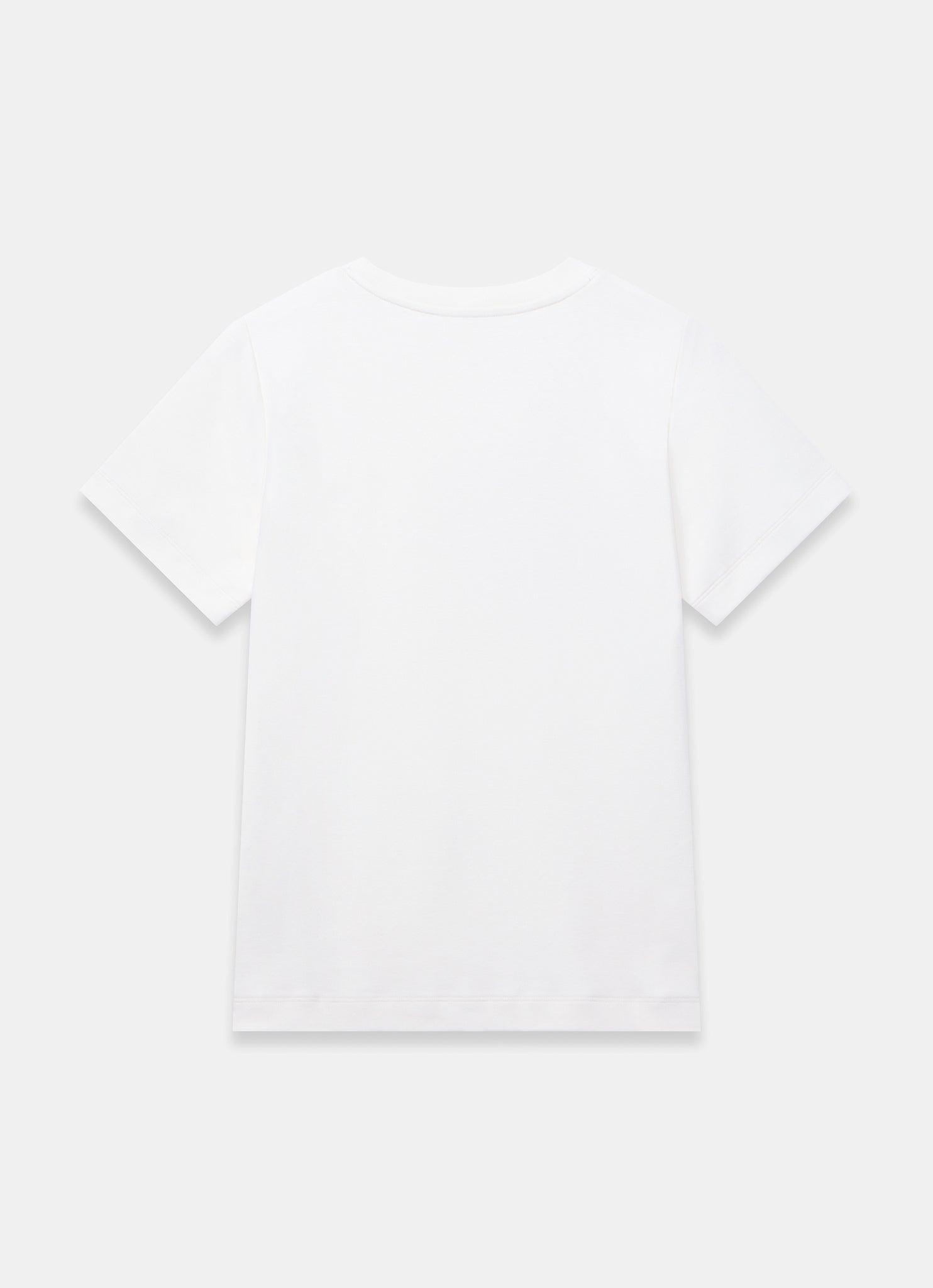 White Cotton Embellished T-Shirt