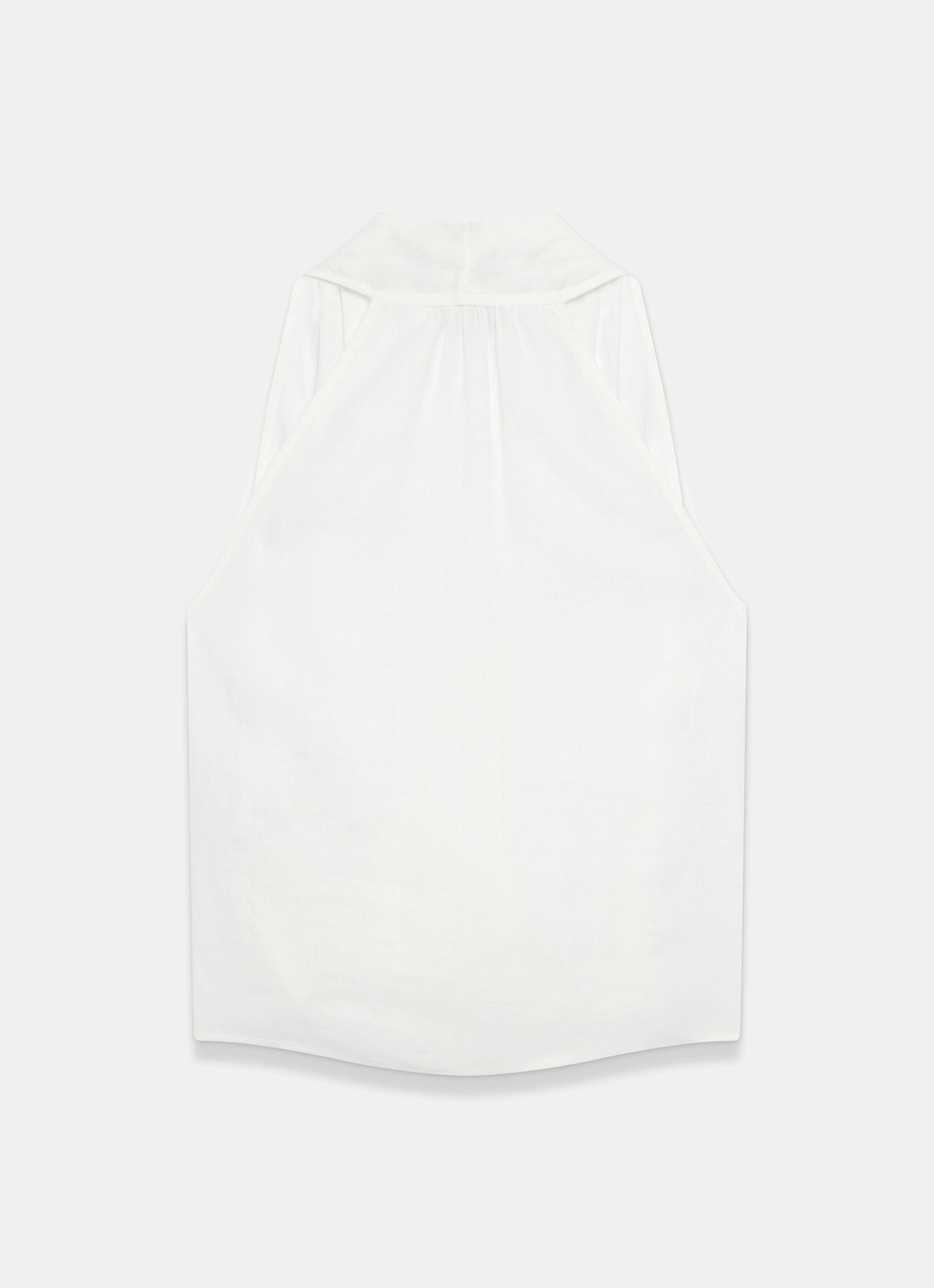 White Linen Halter Top