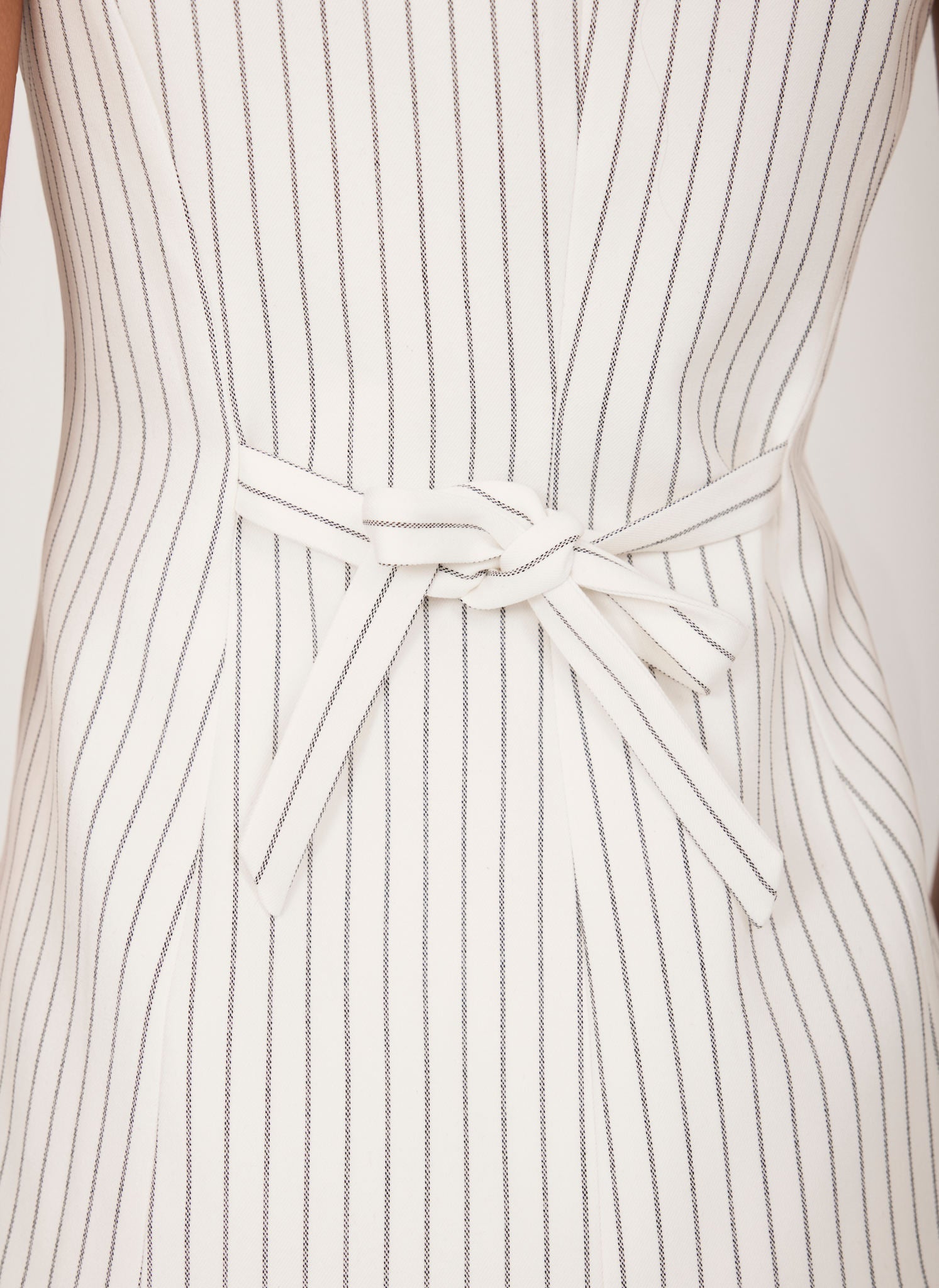 White Pinstripe Waistcoat