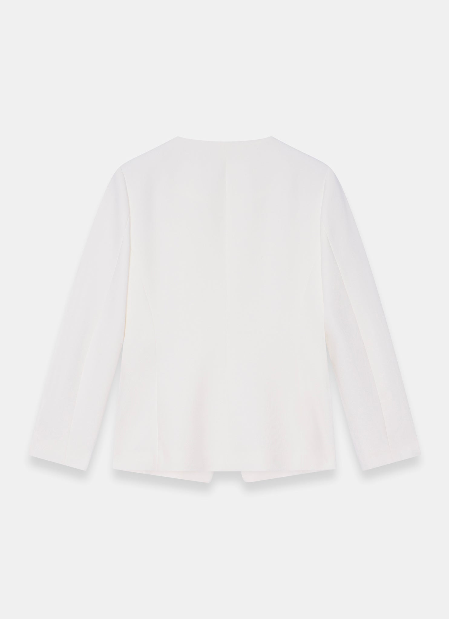 Cream Statement Button Sculpted Jacket
