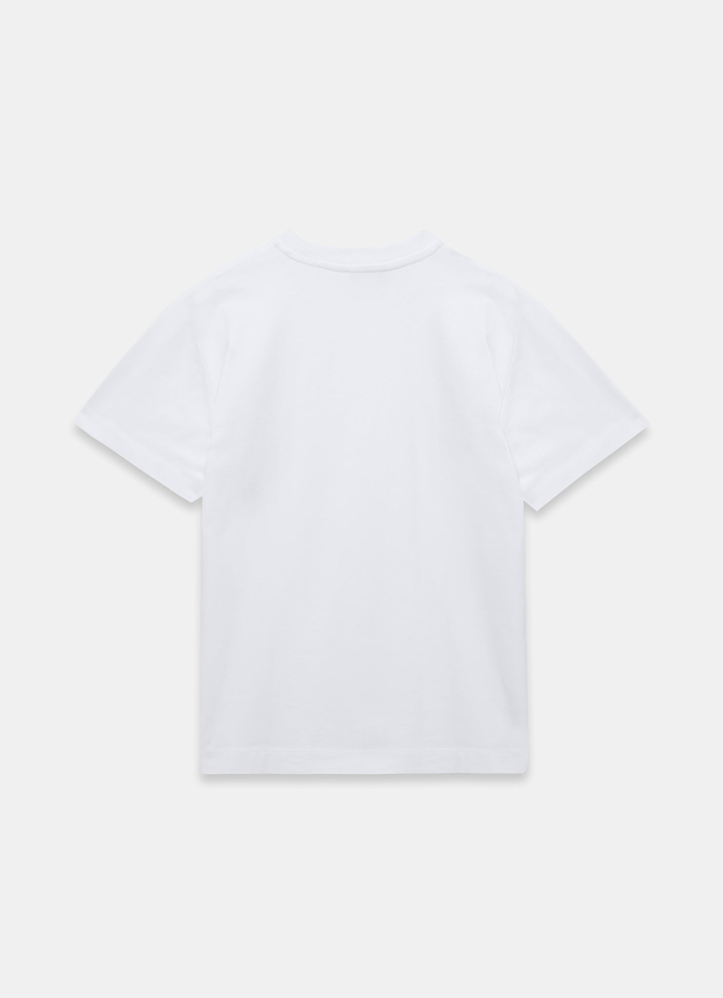 White Cotton Seam Detail T-shirt