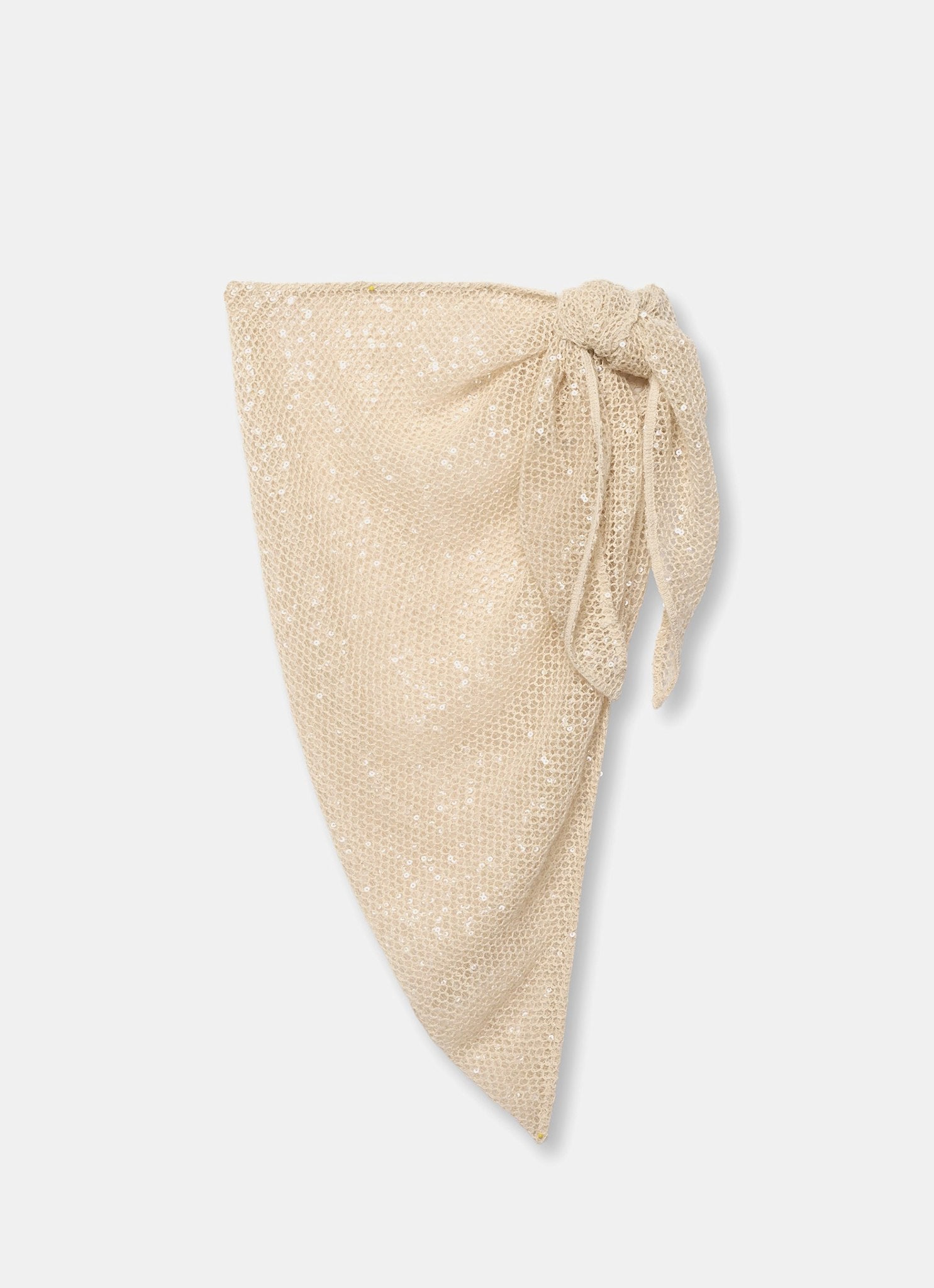 Cream Cotton Sequin Cover Up