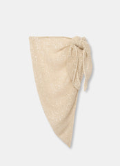 Cream Cotton Sequin Cover Up