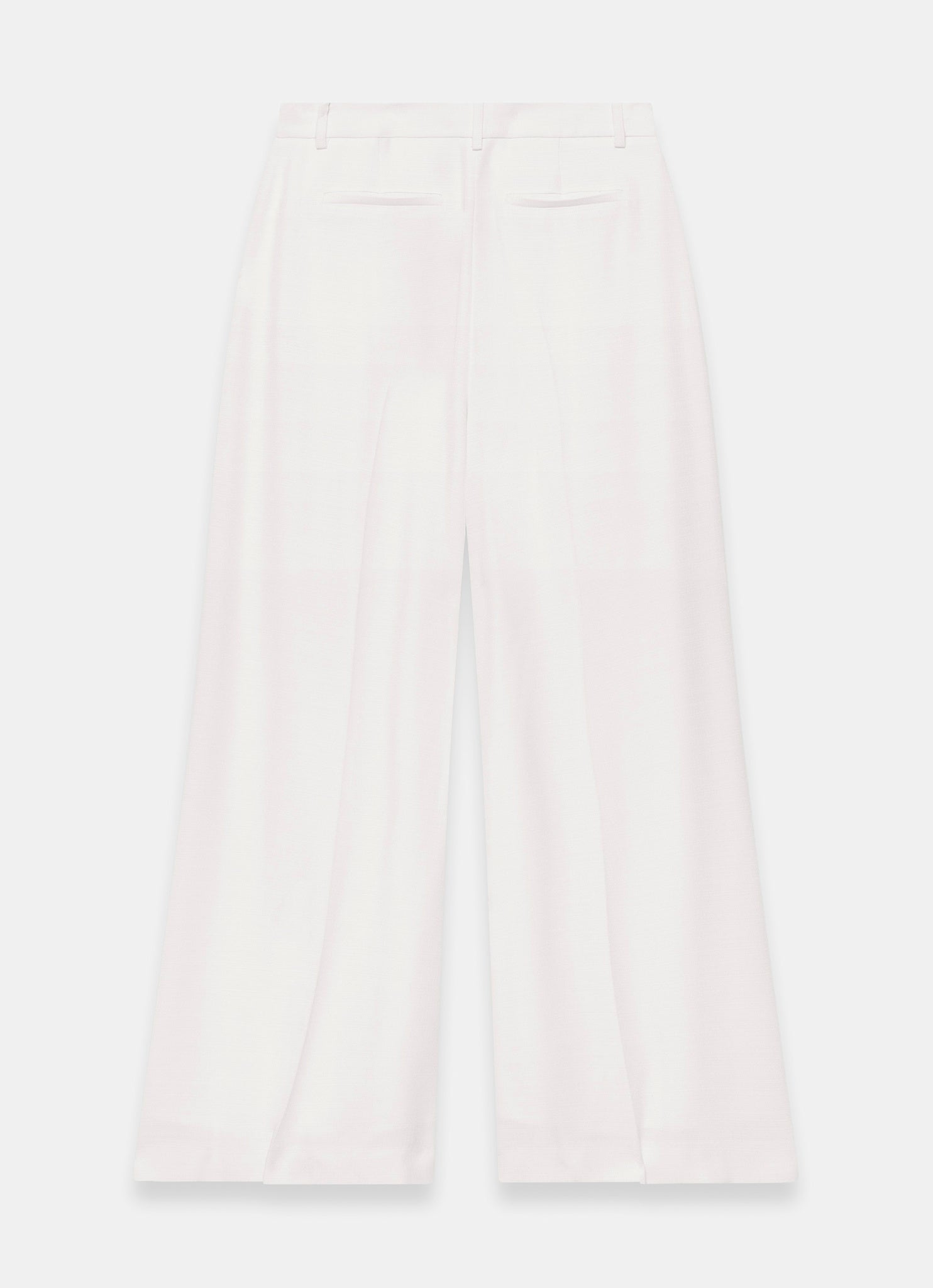 Cream Pleat Detail Trousers