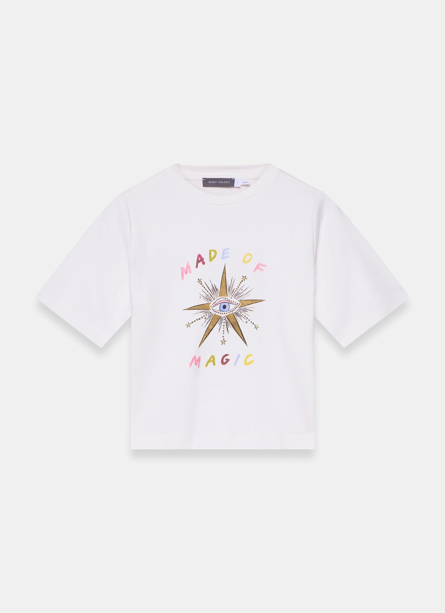 White Cotton Made of Magic Graphic T-Shirt