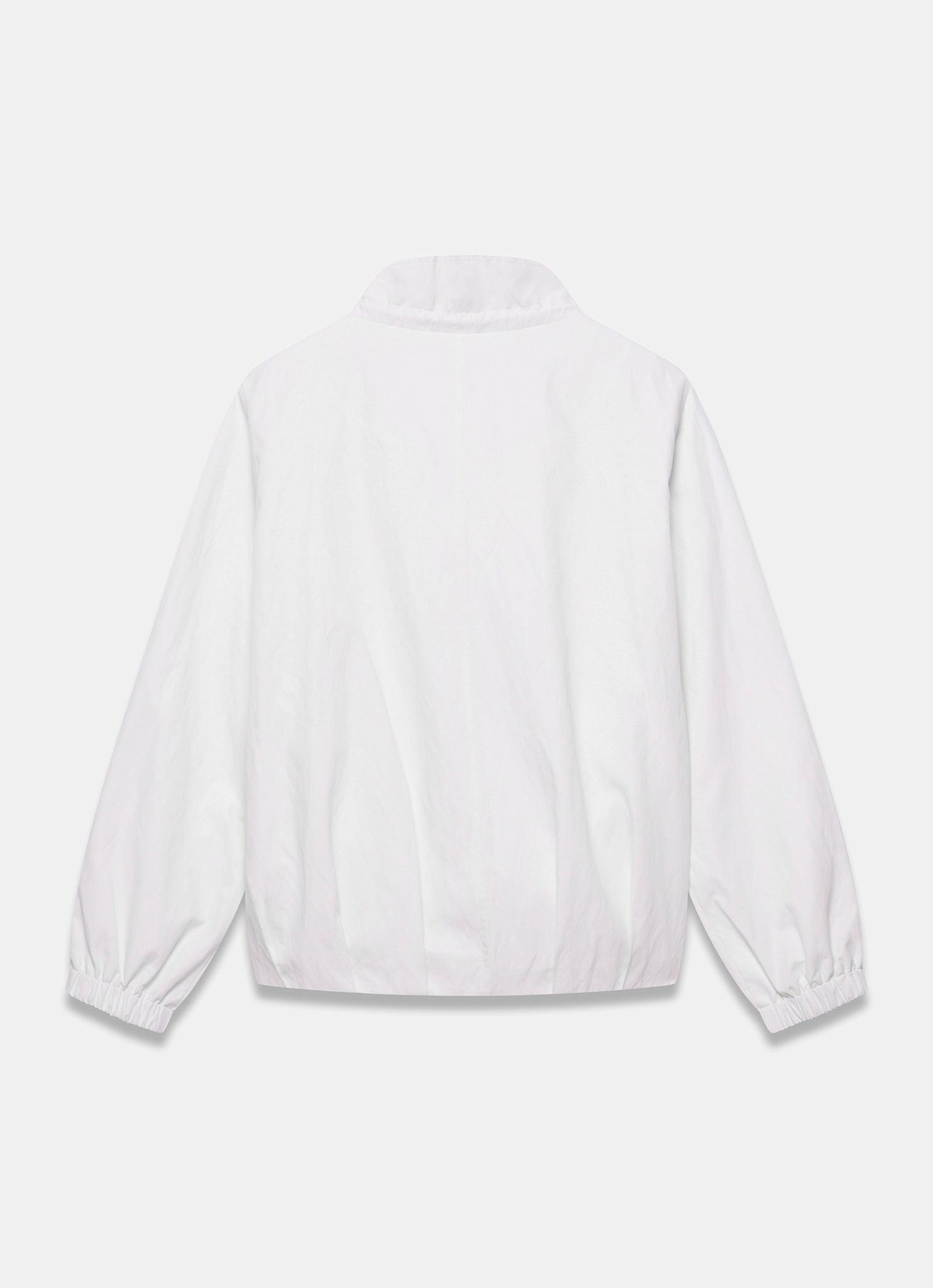 White Cotton Blend Technical Jacket