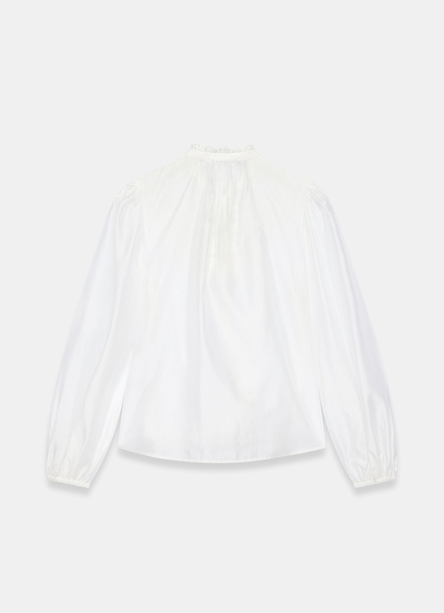 White Floral Sheer Blouse