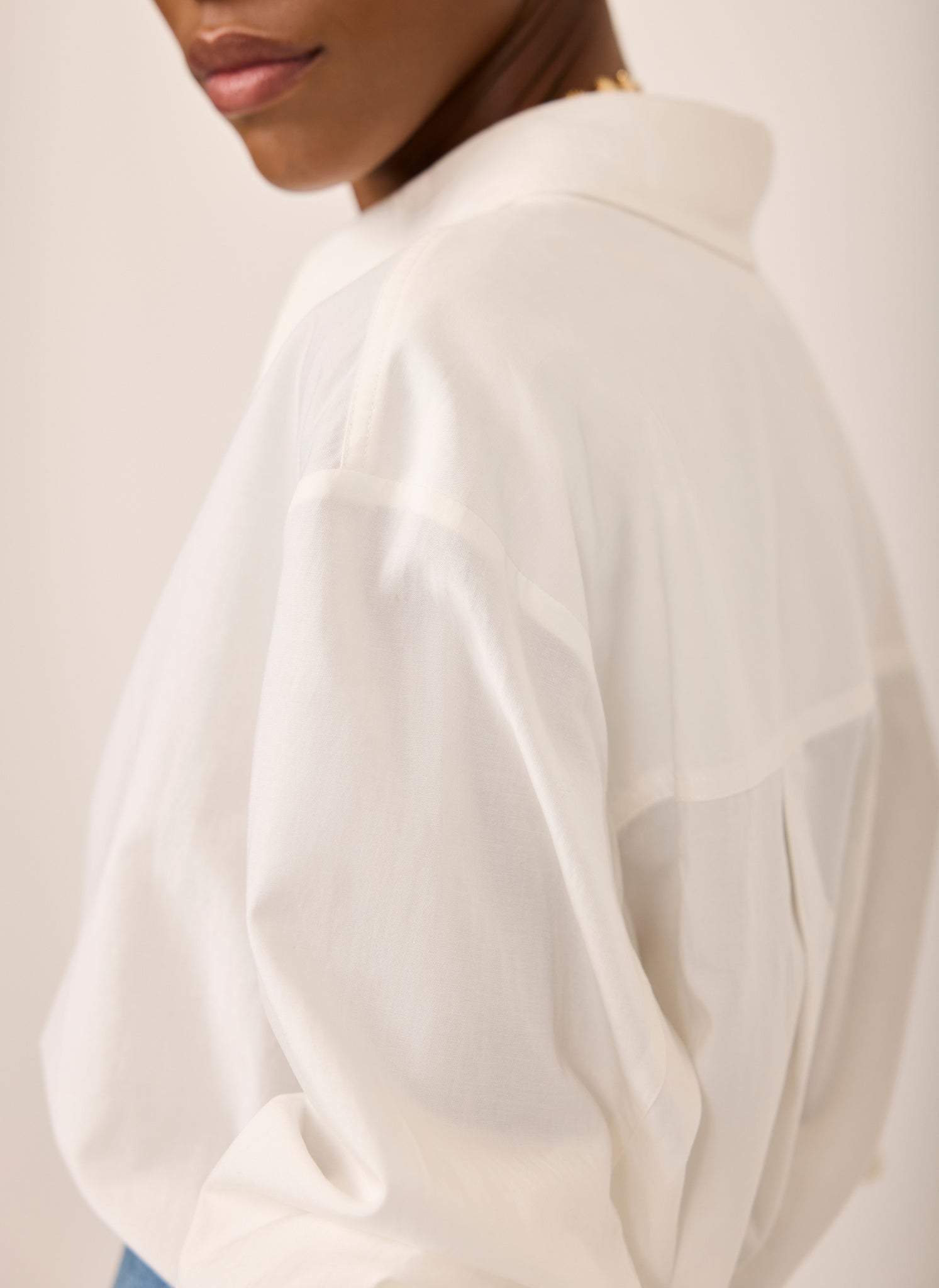 White Oversized Tailored Shirt