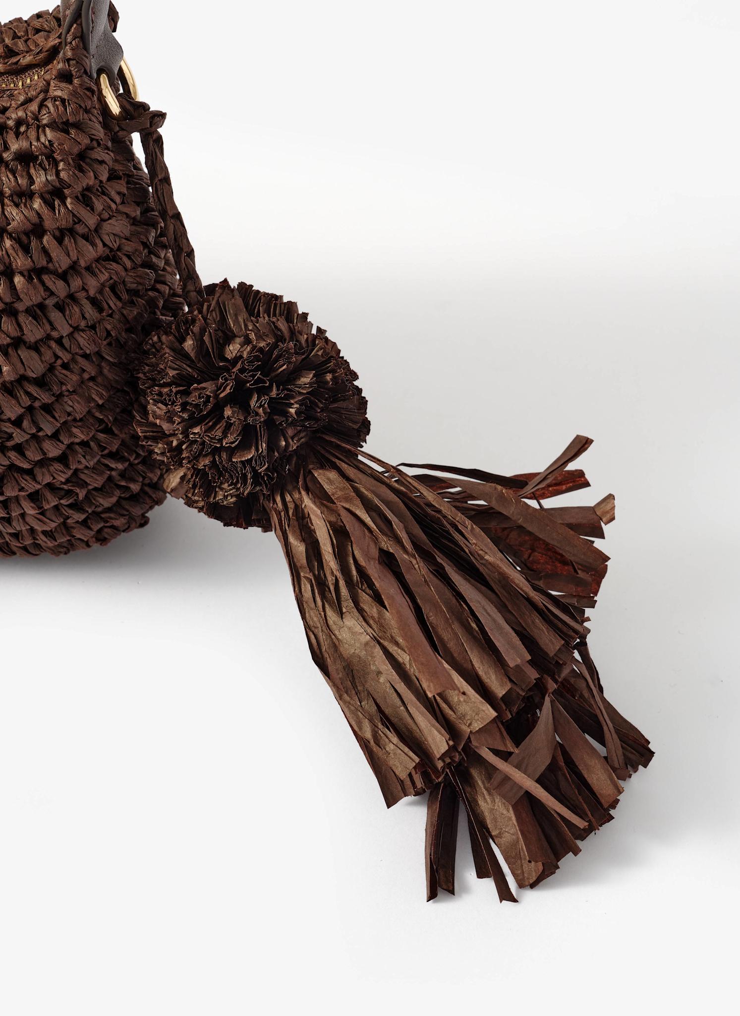 Jonni Brown Woven Crossbody Bag