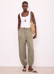 Khaki Balloon Trousers