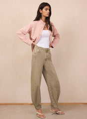 Khaki Balloon Popper Jeans