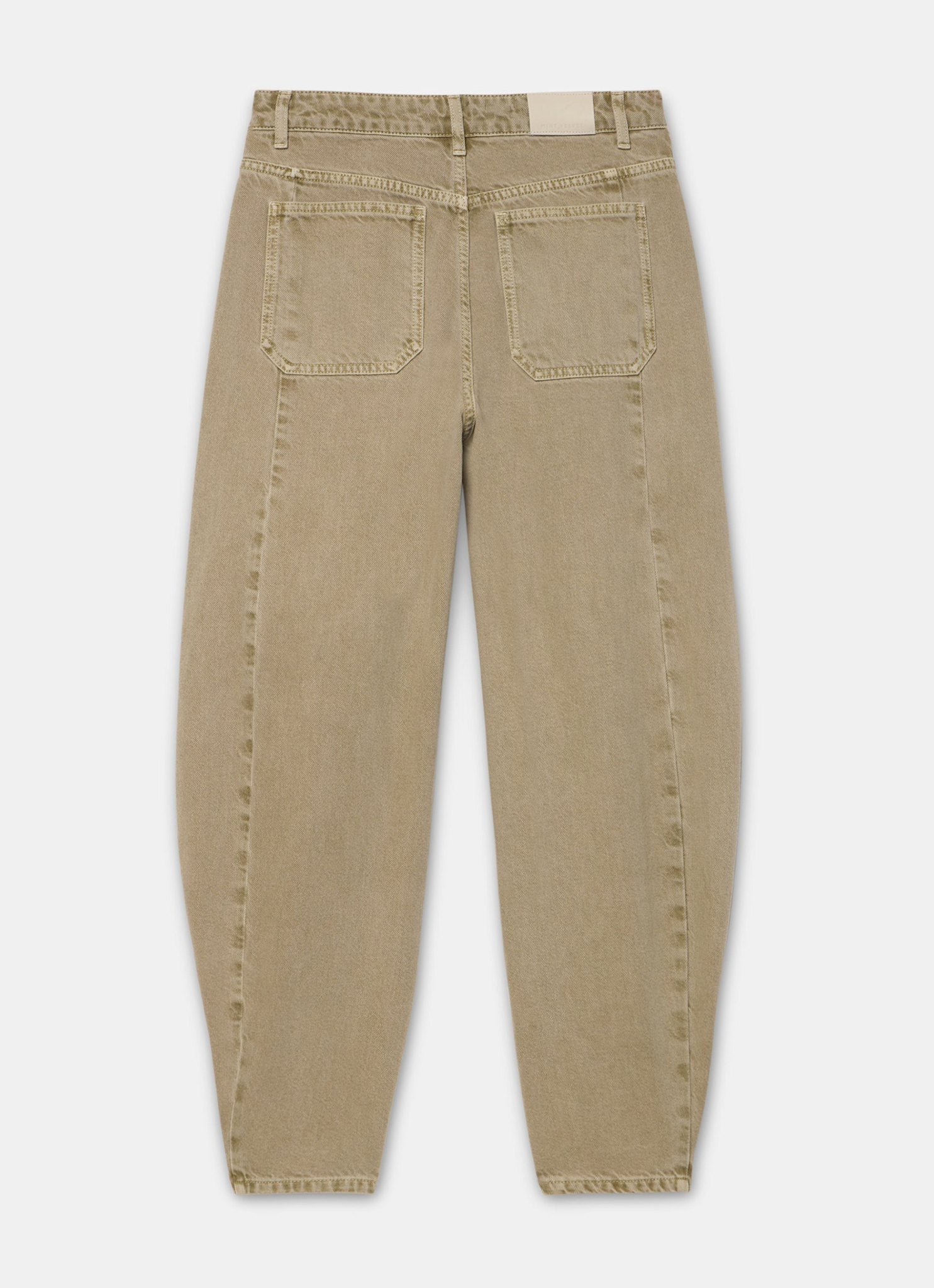Khaki Balloon Popper Jeans