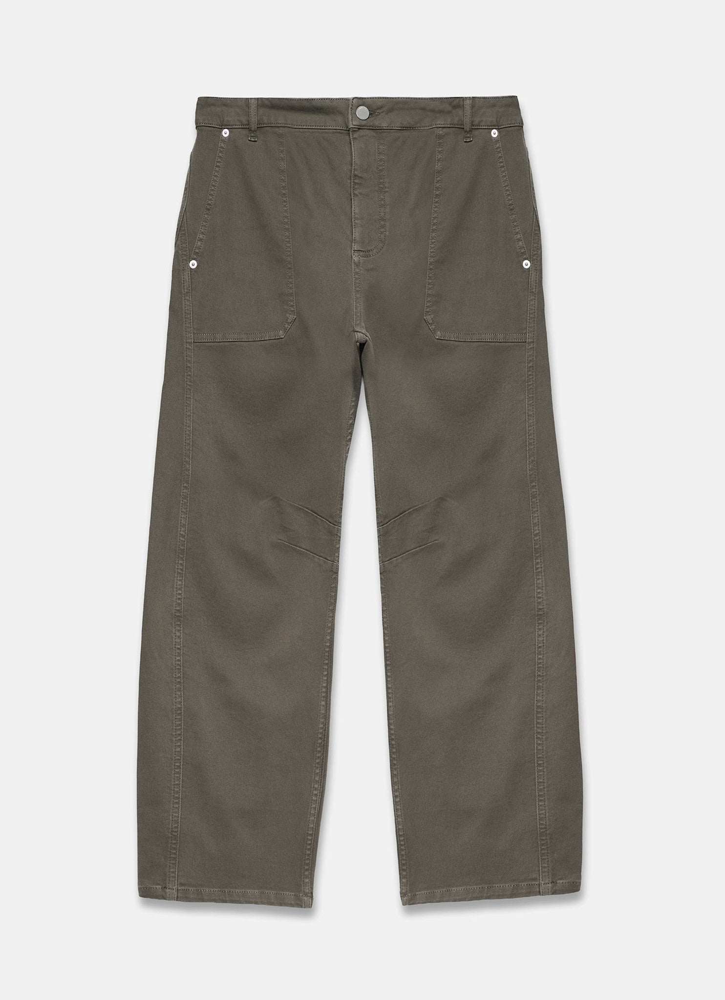 Khaki Utility Barrel Jeans