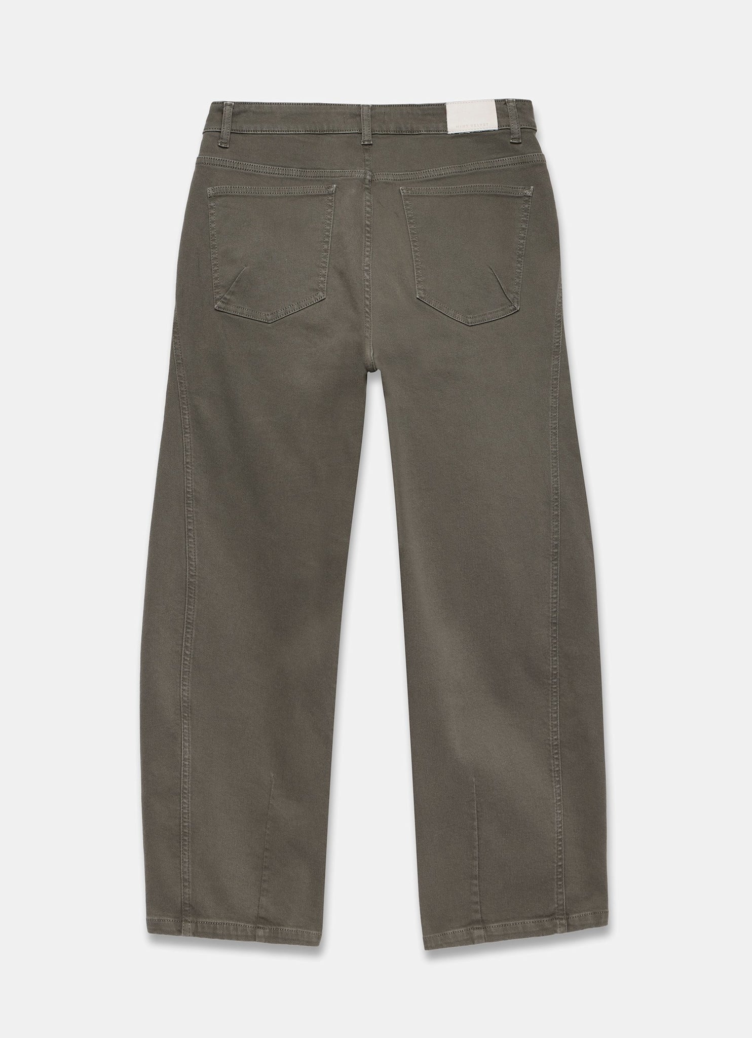 Khaki Utility Barrel Jeans