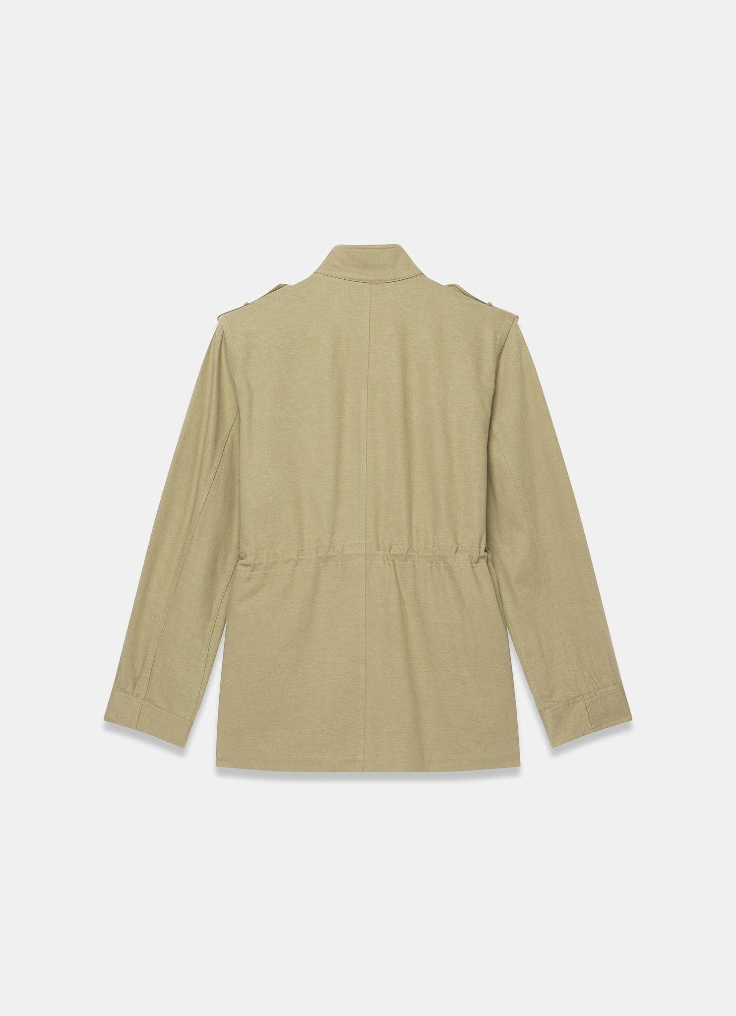 Khaki Washed Pocket Shacket