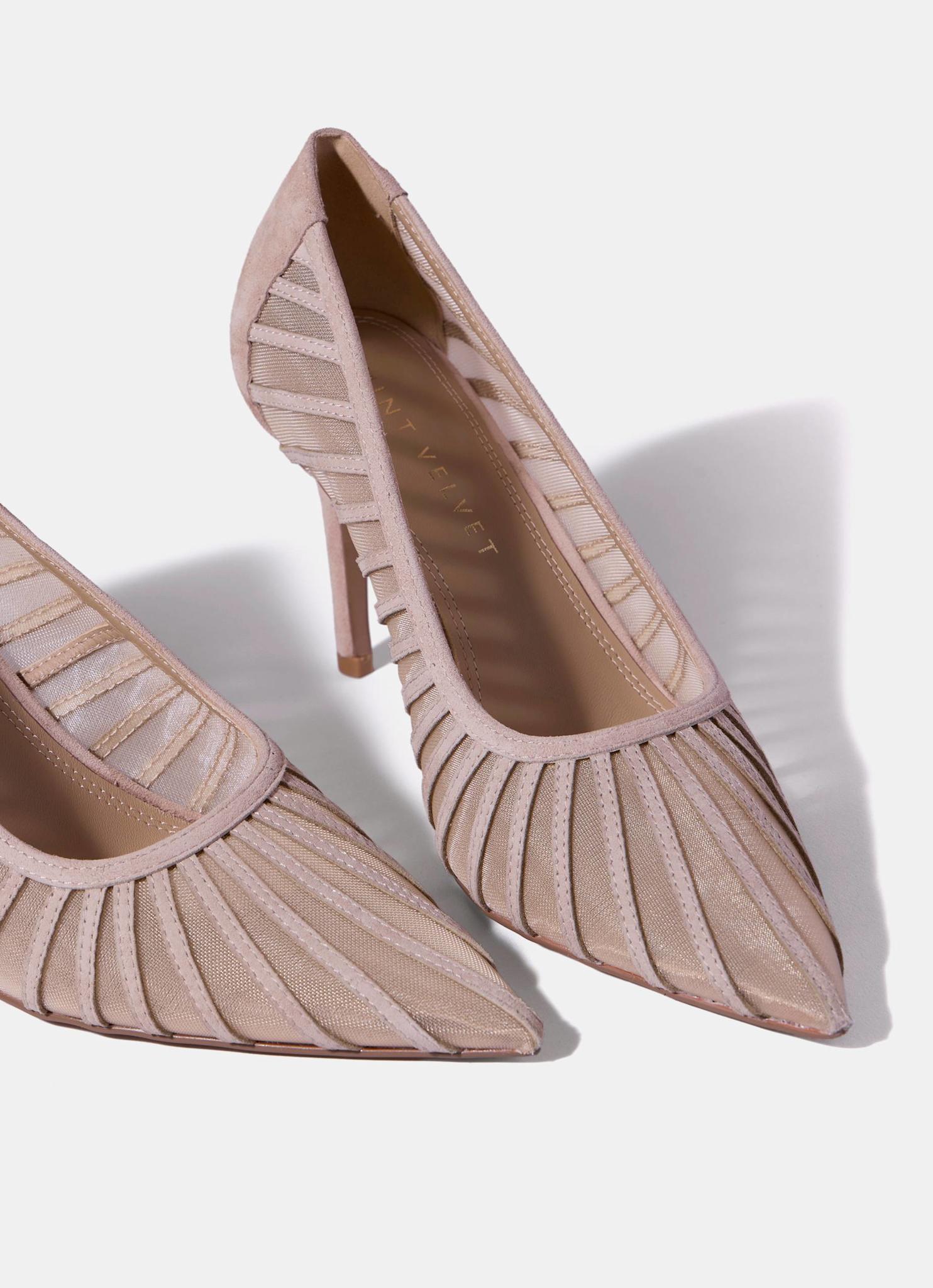 Kya Pink Caged Court Shoe