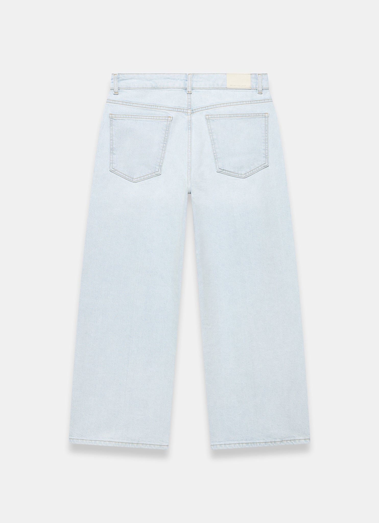 Light Indigo Ankle Wide Jeans