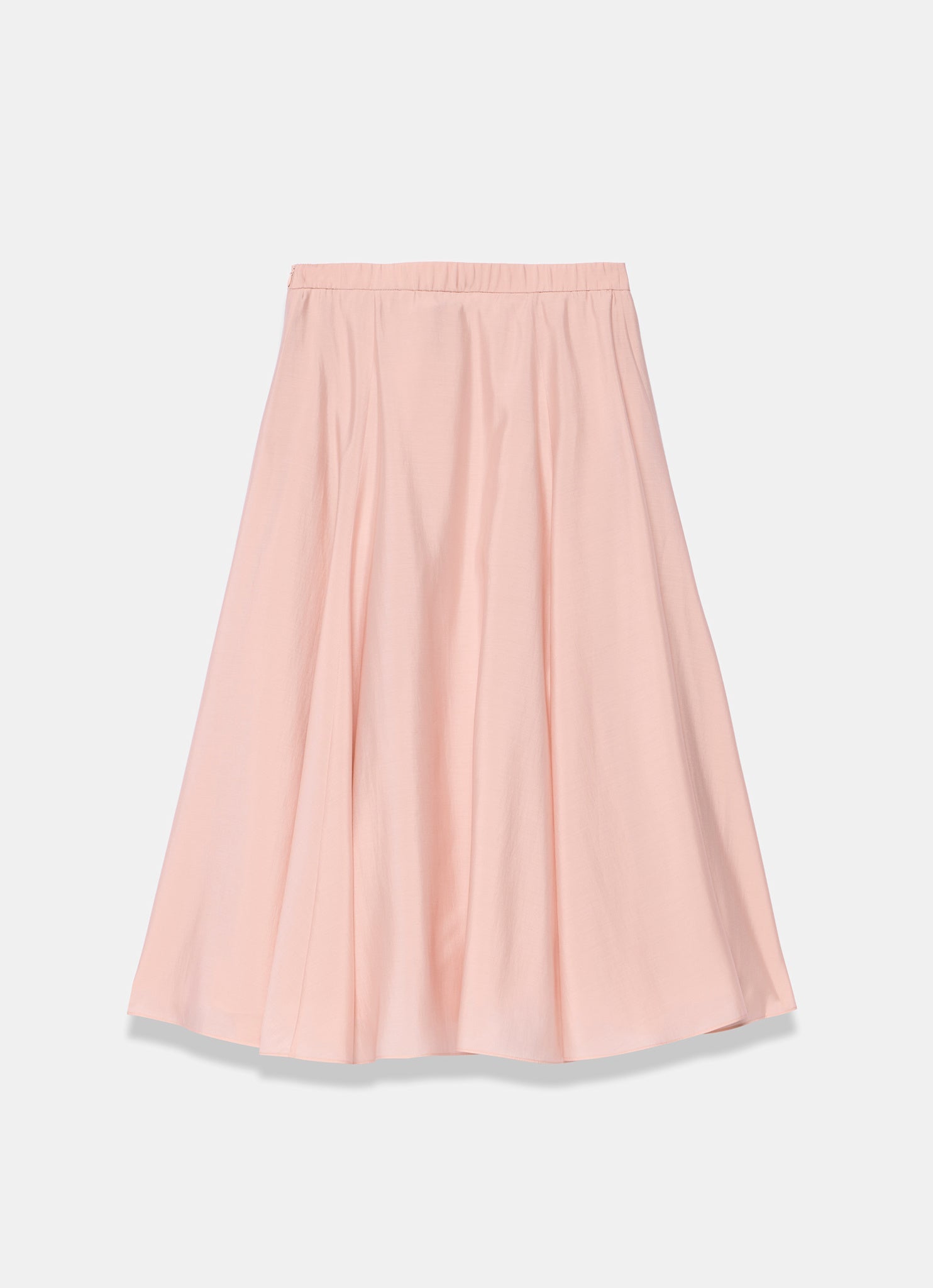 Pink A Line Midi Skirt