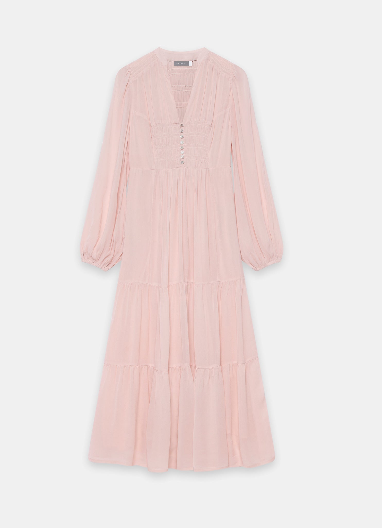 Pink Boho Maxi Dress