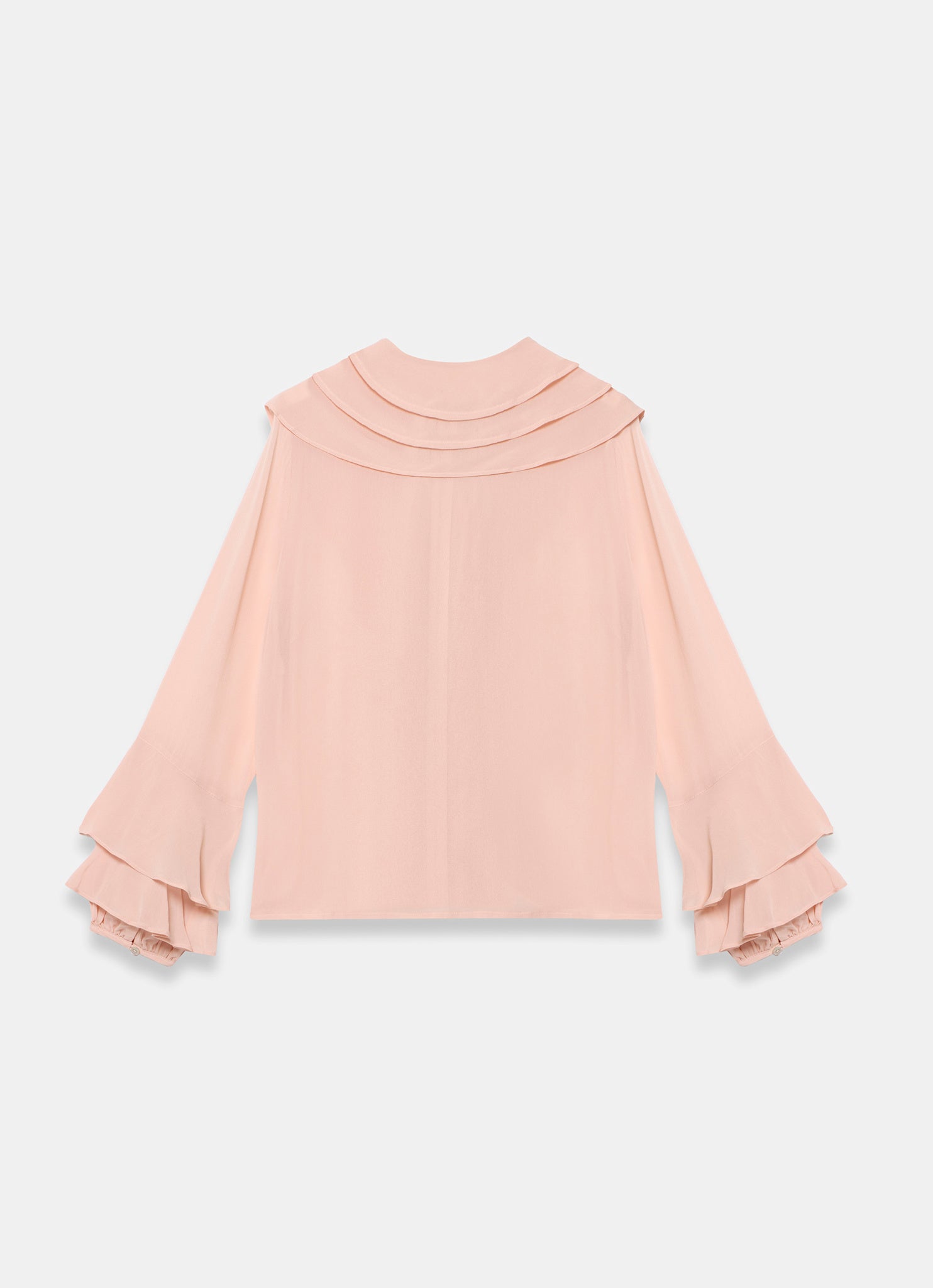 Pink Ruffle Detail Blouse