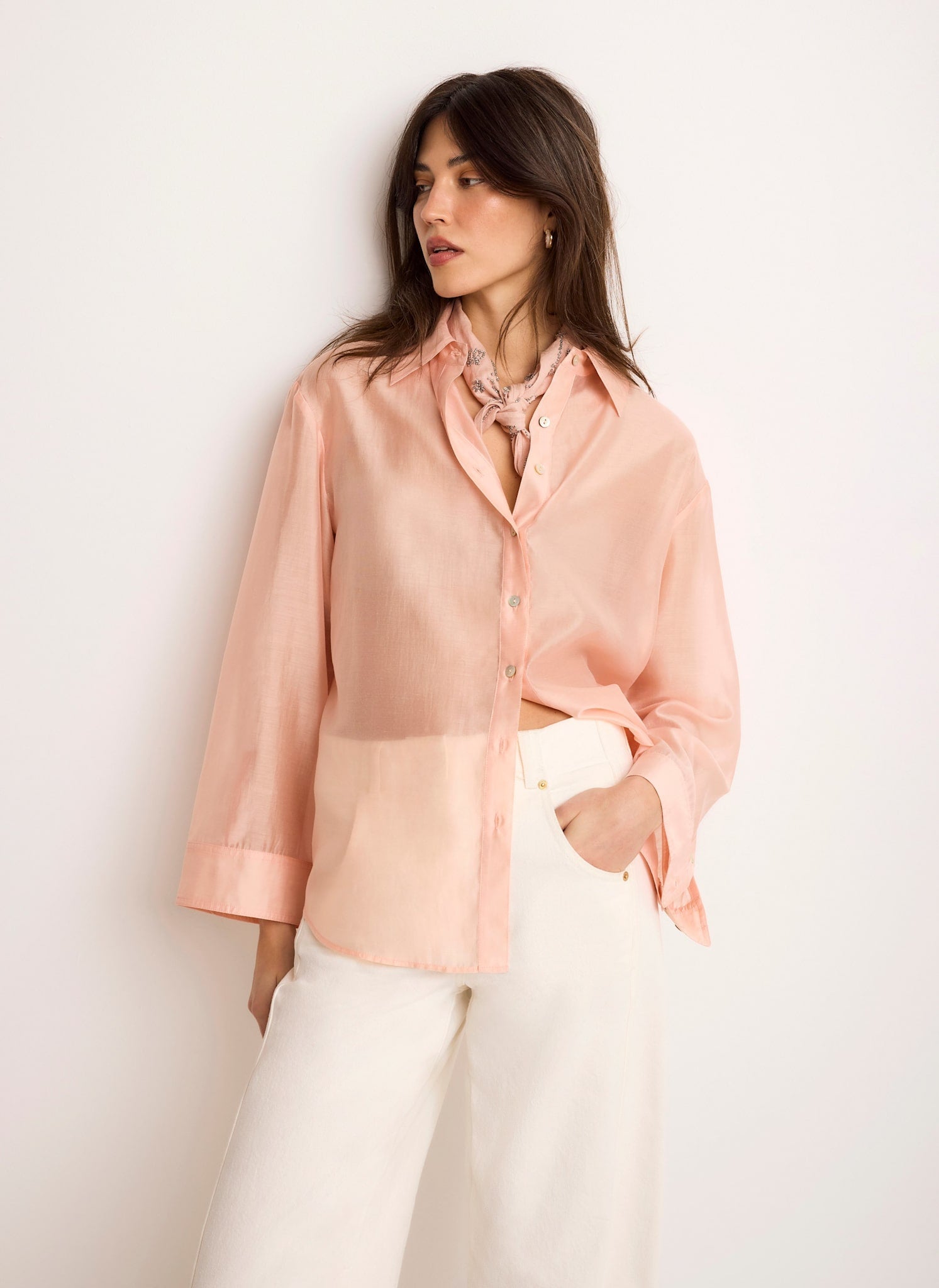Pink Sheer Shirt
