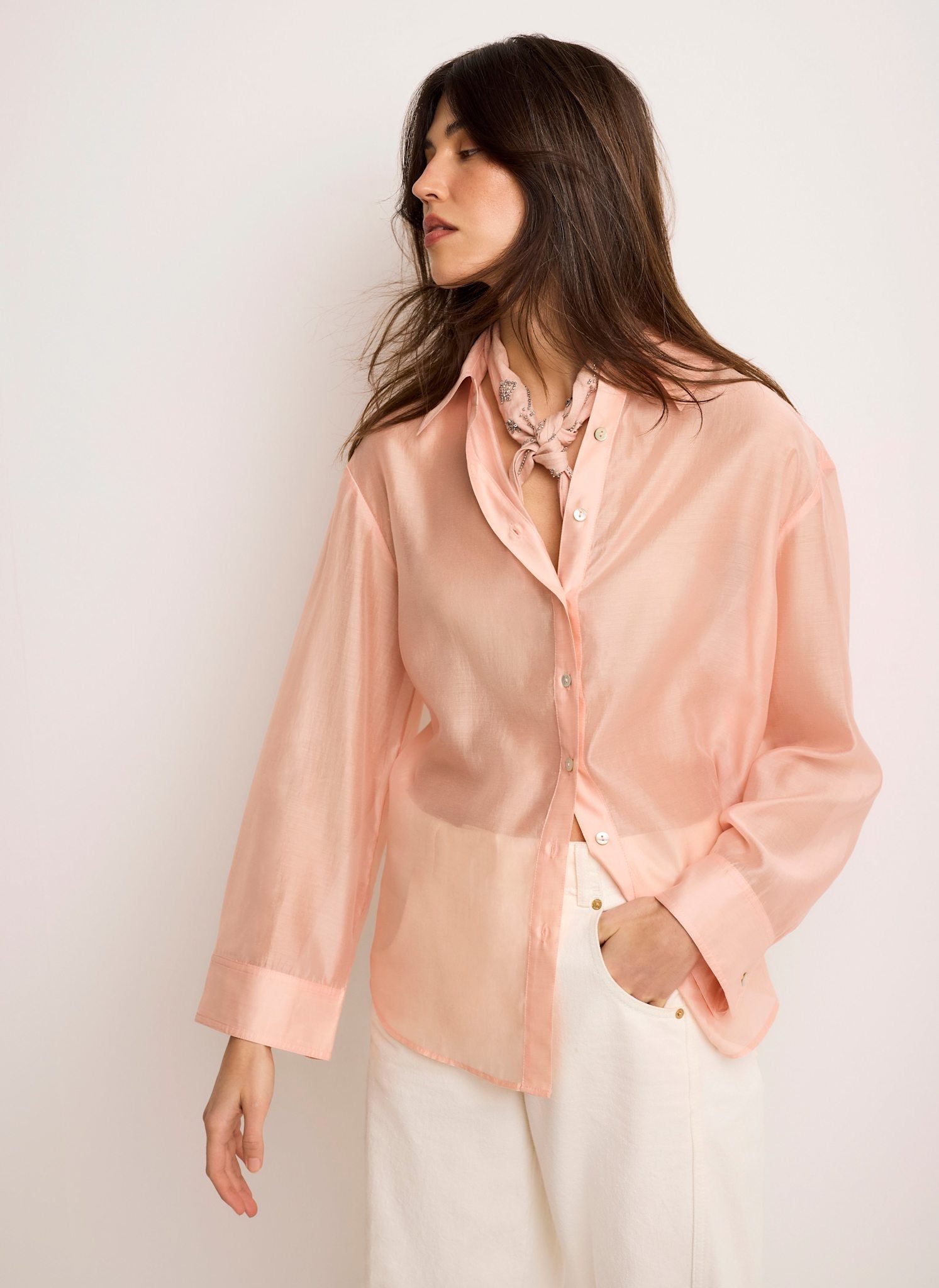 Pink Sheer Shirt